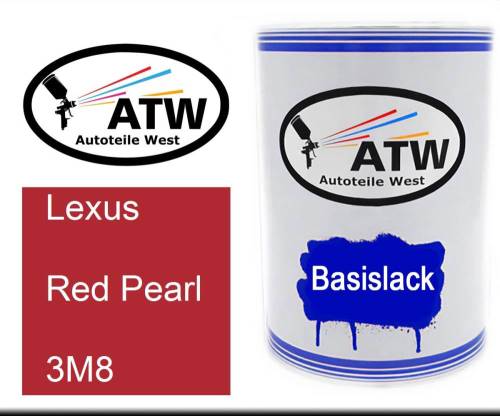 Lexus, Red Pearl, 3M8: 500ml Lackdose, von ATW Autoteile West.